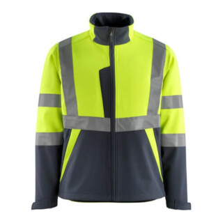 Mascot Softshelljacke Kiama hi-vis gelb/schwarzblau Groesse 3XL
