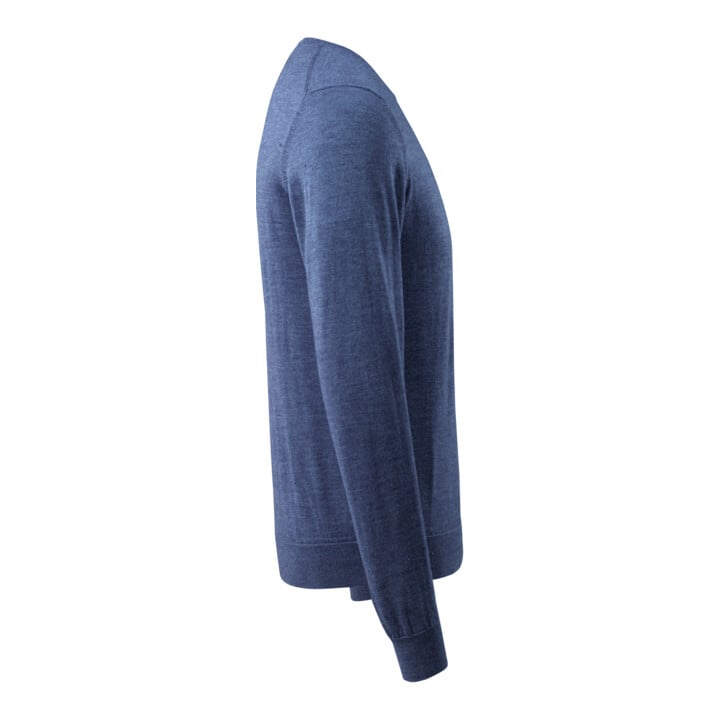 Mascot Strickpullover 3XL blau-meliert runder Halsausschnitt