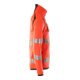 Mascot Strickpullover 3XL Hi-vis rot/schwarzblau kurz Reißverschluss