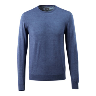 Mascot Strickpullover 4XL blau-meliert runder Halsausschnitt