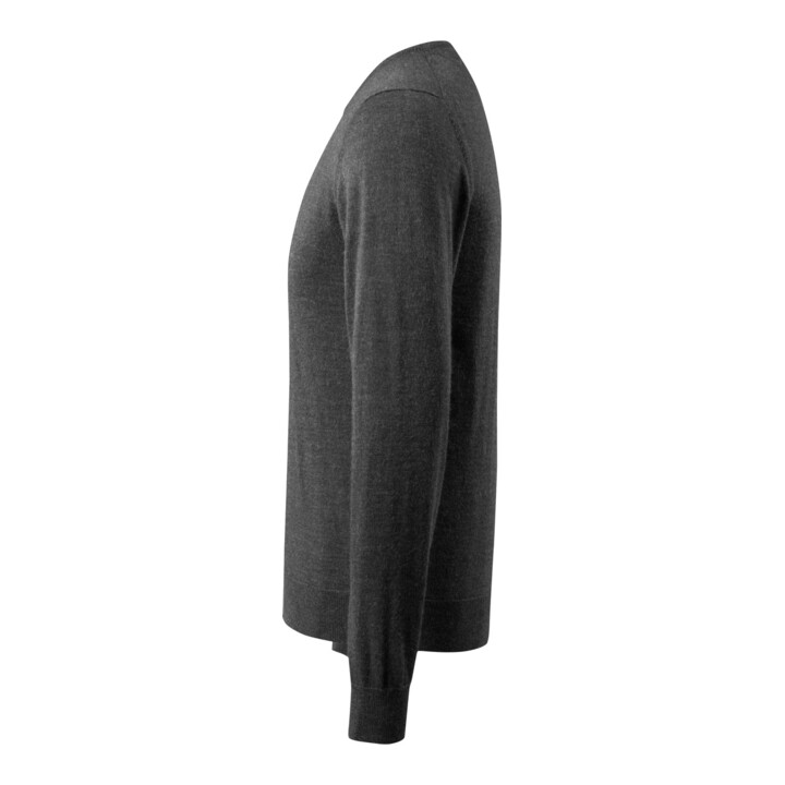 Mascot Strickpullover Größe 3XL dunkelanthrazit/hellgrau-meliert runder Halsausschnitt