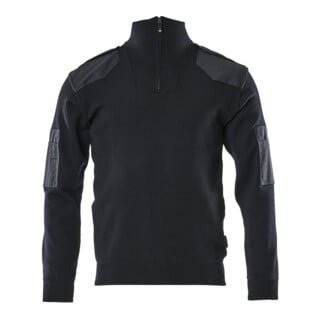 Mascot Strickpullover Größe M schwarzblau mit Verstärkungen