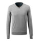 Mascot Strickpullover Merinowolle V-Ausschnitt 4XL grau-meliert