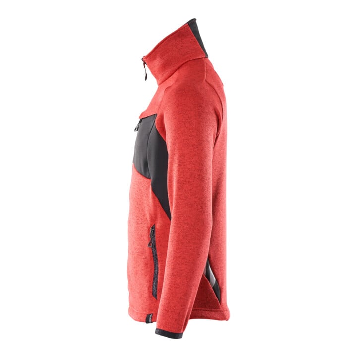 Mascot Strickpullover mit Reißverschluss 4XL verkehrsrot/schwarz