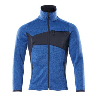 Mascot Strickpullover mit Reißverschluss Größe M azurblau/schwarzblau