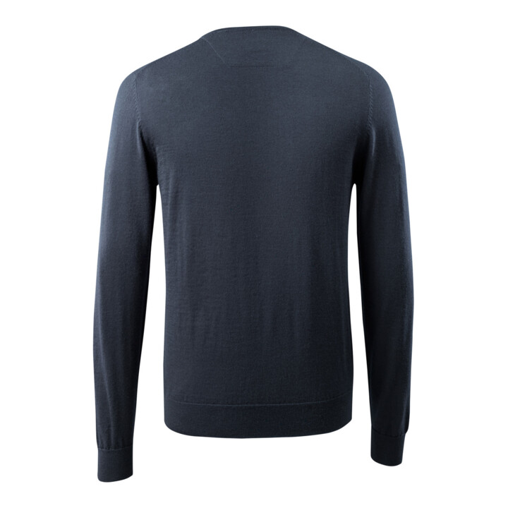 Mascot Strickpullover runder Halsausschnitt Größe L schwarzblau