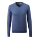 Mascot Strickpullover V-Ausschnitt Merinowolle 3XL blau-meliert