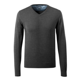 Mascot Strickpullover V-Ausschnitt Merinowolle 3XL dunkelanthrazit/hellgrau-meliert