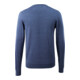 Mascot Strickpullover V-Ausschnitt Merinowolle blau-meliert Größe S