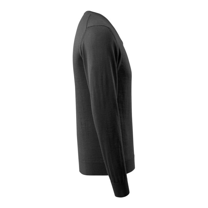 Mascot Strickpullover V-Ausschnitt Merinowolle schwarz Gr. M