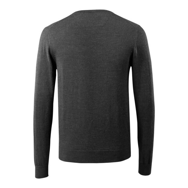 Mascot Strickpullover V-Ausschnitt Merinowolle XL dunkelanthrazit/hellgrau-meliert