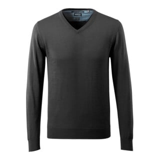 Mascot Strickpullover V-Ausschnitt Merinowolle XL schwarz
