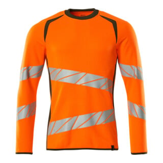 Mascot Sweatshirt 2XLONE hi-vis orange/moosgrün moderne Passform