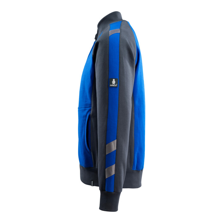 MASCOT Sweatshirt Amberg mit Reißverschluss 3XL kornblau/schwarzblau