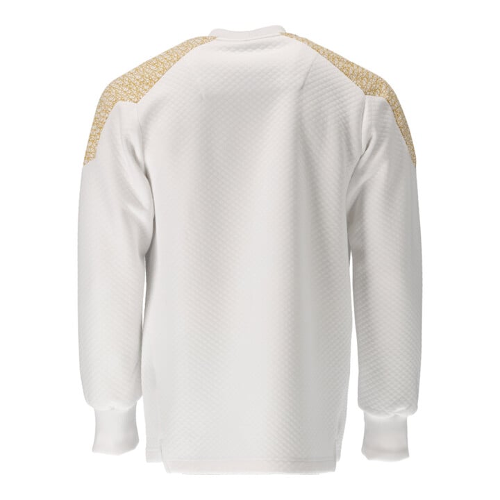 Mascot Sweatshirt Größe L weiss/currygelb