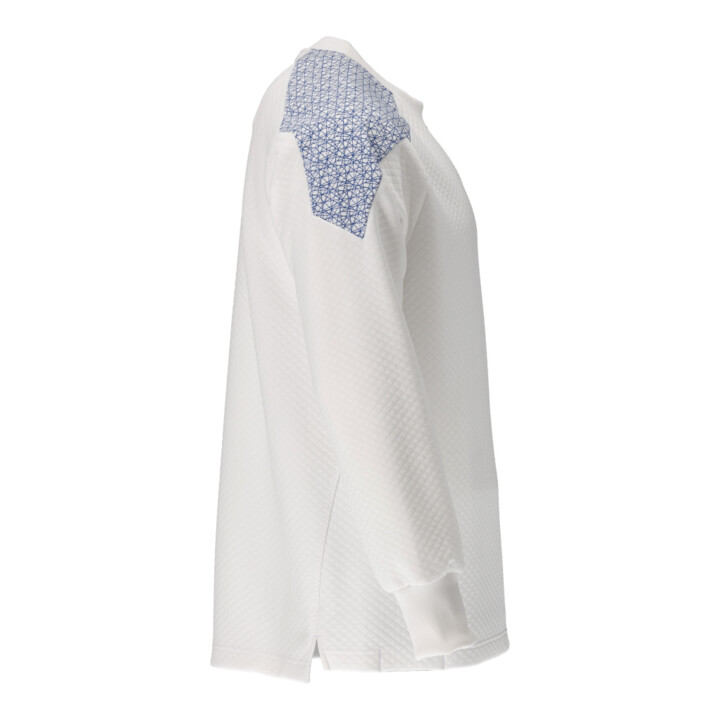 Mascot Sweatshirt Größe M weiss/azurblau