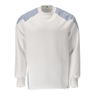 Mascot Sweatshirt Größe S weiss/azurblau
