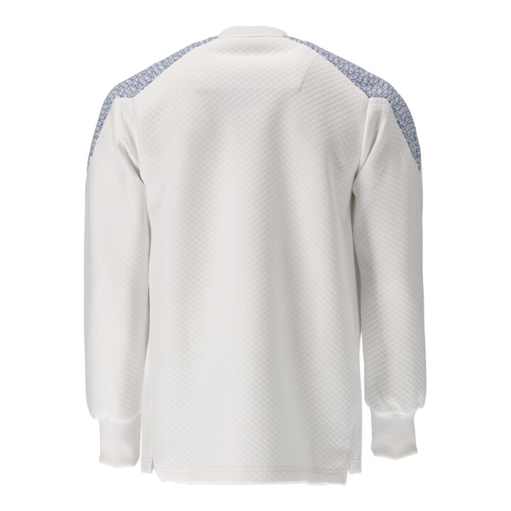 Mascot Sweatshirt Größe S weiss/azurblau