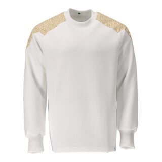 Mascot Sweatshirt Größe S weiss/currygelb