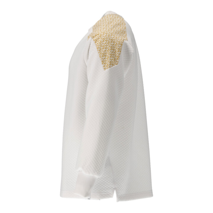 Mascot Sweatshirt Größe S weiss/currygelb
