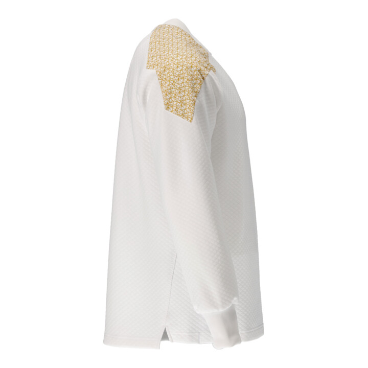 Mascot Sweatshirt Größe S weiss/currygelb