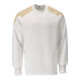 Mascot Sweatshirt M weiss/currygelb