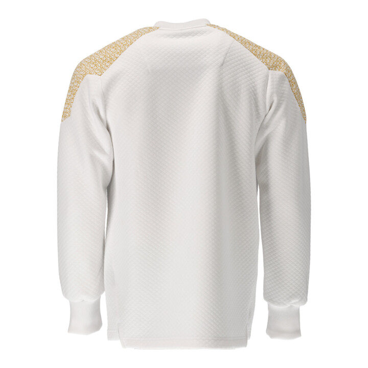Mascot Sweatshirt M weiss/currygelb