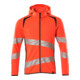 Mascot Sweatshirt mit Kapuze moderne Passform Hi-vis rot/schwarzblau Gr. M