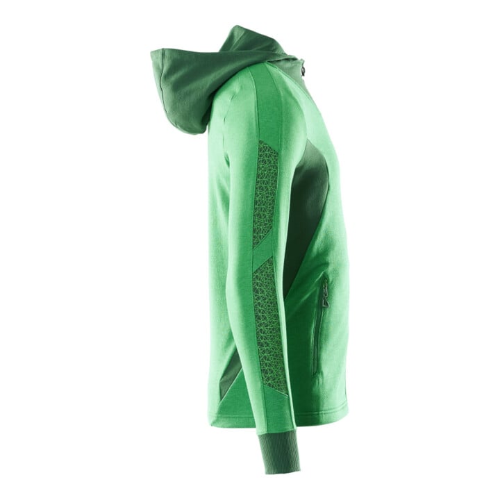 Mascot Sweatshirt mit Kapuze moderne Passform Reißverschluss M grasgrün