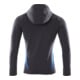 Mascot Sweatshirt mit Kapuze Reißverschluss Größe XL schwarzblau/azurblau