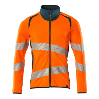 Mascot Sweatshirt mit Reißverschluss modern Fit 2XL hi-vis orange/dunkelpetroleum