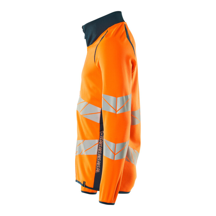 Mascot Sweatshirt mit Reißverschluss modern Fit 3XL hi-vis orange/dunkelpetroleum