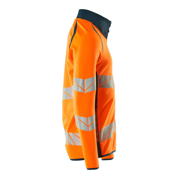 Mascot Sweatshirt mit Reißverschluss modern Fit 3XL hi-vis orange/dunkelpetroleum