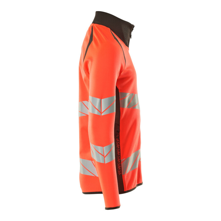 Mascot Sweatshirt mit Reißverschluss modern Fit 3XL hi-vis rot/dunkelanthrazit