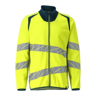 Mascot Sweatshirt mit Reißverschluss modern Fit 4XL hi-vis gelb/dunkelpetroleum