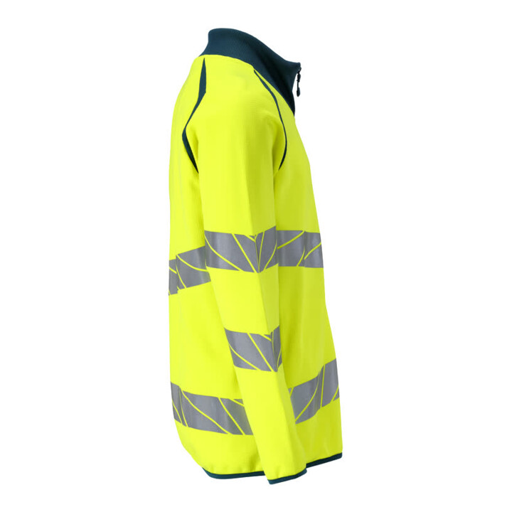 Mascot Sweatshirt mit Reißverschluss modern Fit 4XL hi-vis gelb/dunkelpetroleum