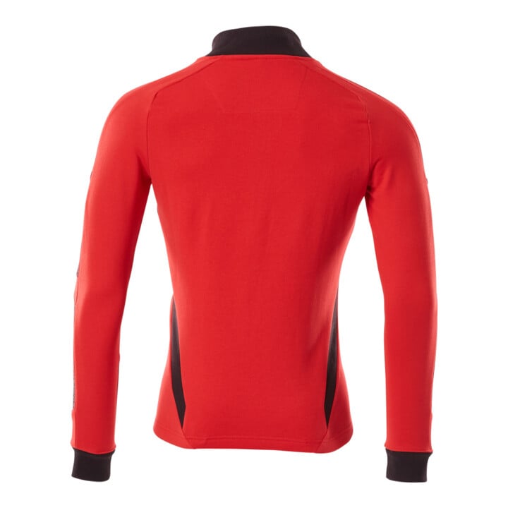 Mascot Sweatshirt mit Reißverschluss modern Fit 4XL verkehrsrot schwarz