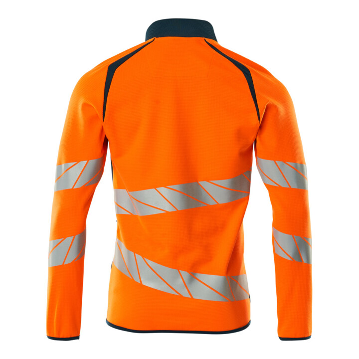 Mascot Sweatshirt mit Reißverschluss modern Fit Gr. M hi-vis orange/dunkelpetroleum