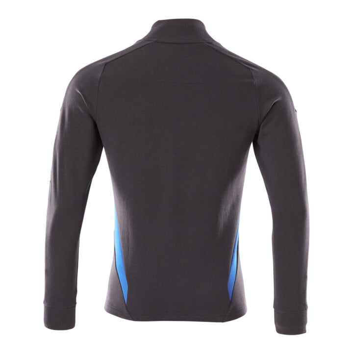 Mascot Sweatshirt mit Reißverschluss modern Fit Größe L schwarzblau/azurblau