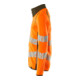 Mascot Sweatshirt mit Reißverschluss modern Fit hi-vis orange/moosgrün Gr. M