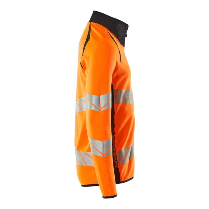 Mascot Sweatshirt mit Reißverschluss modern Fit hi-vis orange/schwarzblau Größe S