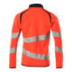 Mascot Sweatshirt mit Reißverschluss modern Fit Hi-vis rot/schwarzblau Größe M