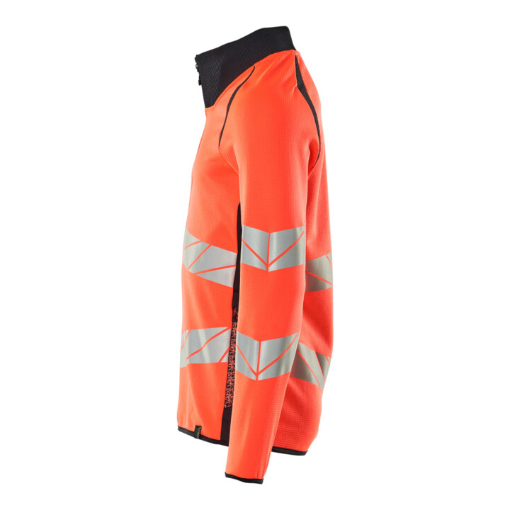 Mascot Sweatshirt mit Reißverschluss modern Fit Hi-vis rot/schwarzblau XL