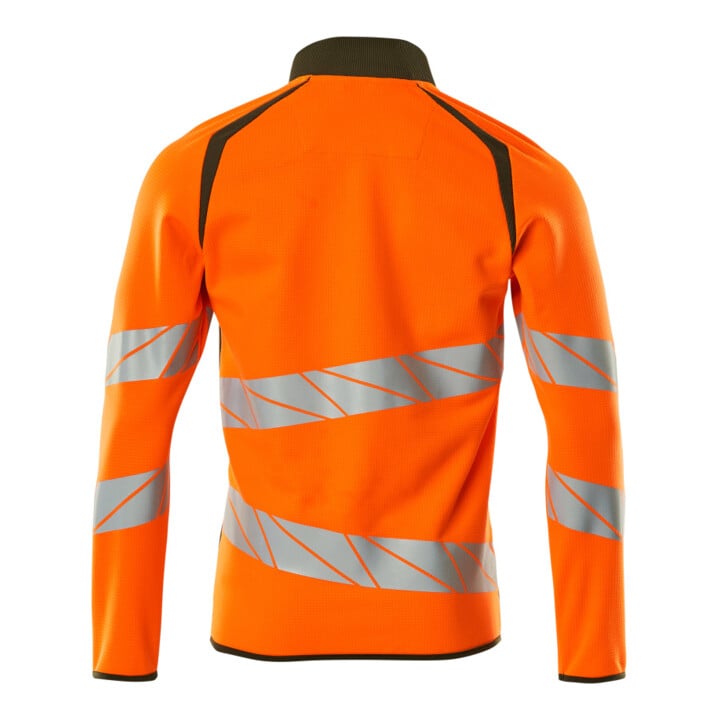 Mascot Sweatshirt mit Reißverschluss modern Fit L hi-vis orange/moosgrün