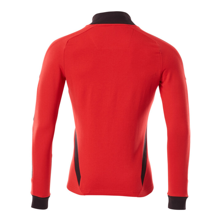 Mascot Sweatshirt mit Reißverschluss modern Fit XL verkehrsrot/schwarz