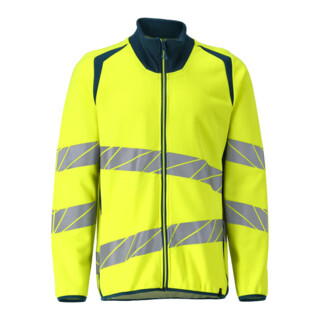 Mascot Sweatshirt mit Reißverschluss modern Fit XS hi-vis gelb/dunkelpetroleum