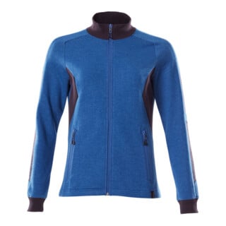 Mascot Sweatshirt mit Zipper Damen Größe M azurblau schwarzblau