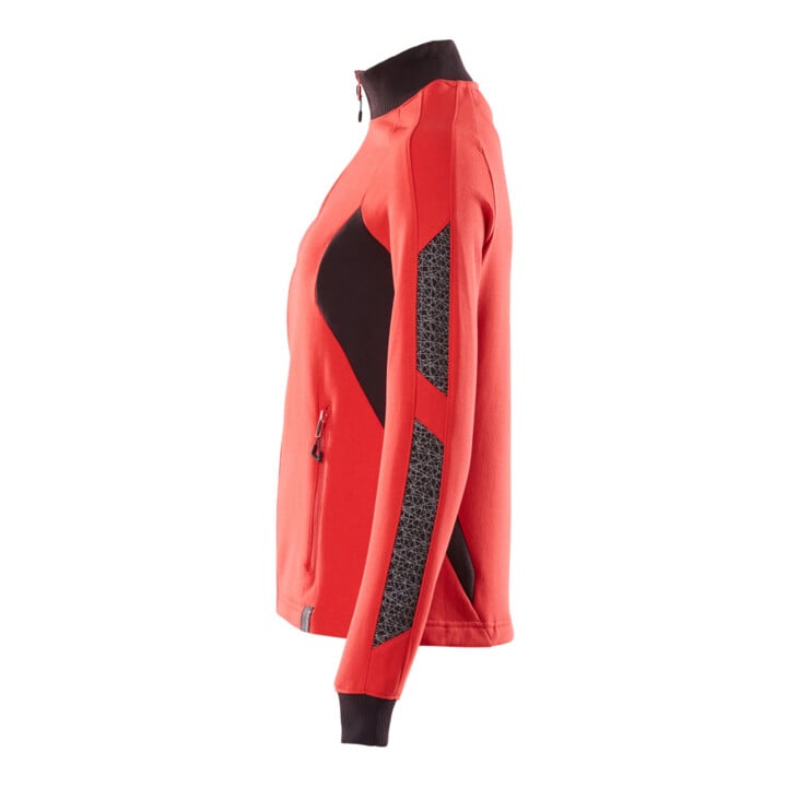 Mascot Sweatshirt mit Zipper Damen L verkehrsrot schwarz