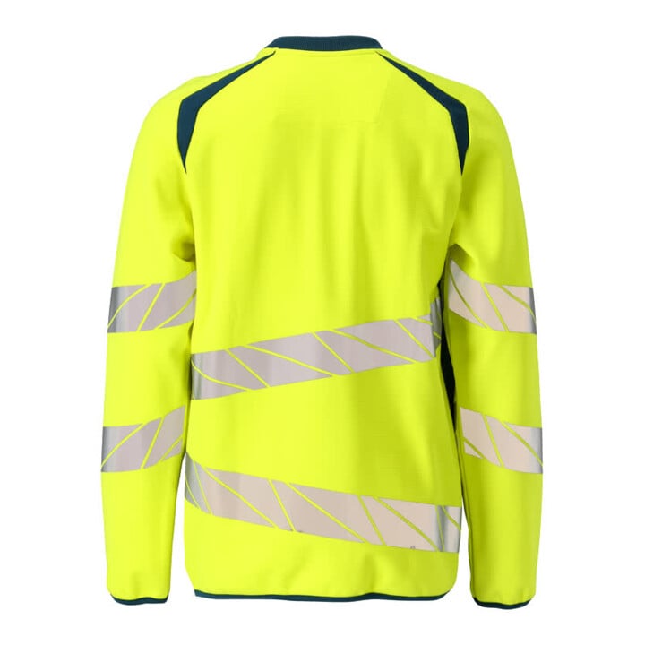 Mascot Sweatshirt ONE moderne Passform Gr. S hi-vis gelb/dunkelpetroleum
