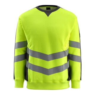 MASCOT Sweatshirt Wigton Größe L hi-vis gelb/schwarz